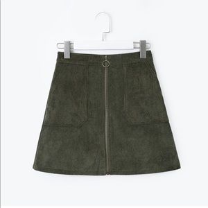 Move out sale - Corduroy Zippered  Skirt